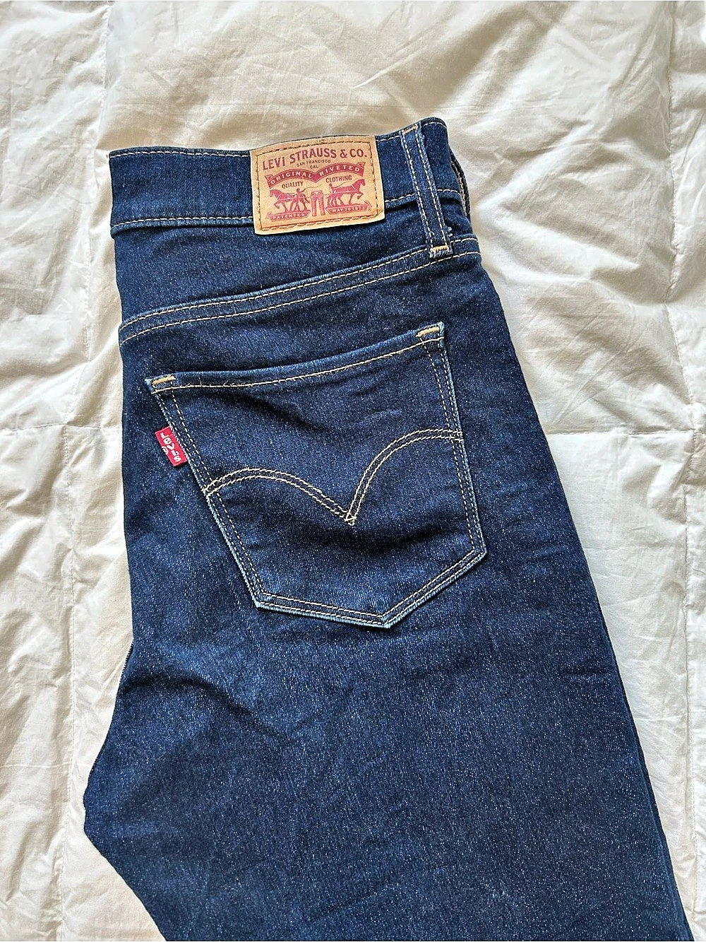 Levi's 312 Shaping Slim Skinny Jeans Blue 27W L30 Like New